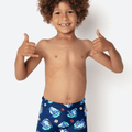 Sunga Boxer Menino Estampada Tubarão Aloha