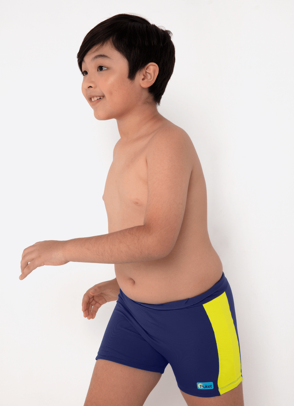 Sunga Boxer Menino Teen Azul Marinho Color Block