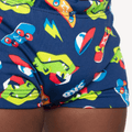 Sunga Boxer Bebê Menino Dinossauro Skate